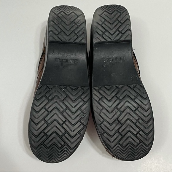 Dansko Professional Leather Clogs 39 Antique Brown Oiled Nursing Dental Clinic - Picture 7 of 8